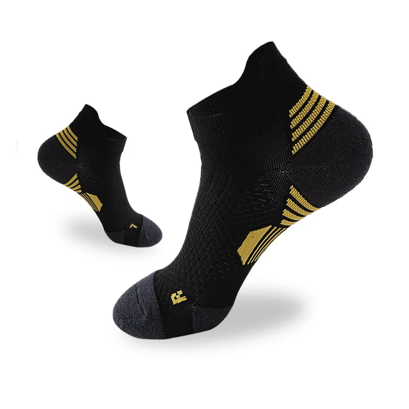Socks performance athletic short nylon cushion sport custom running compression ankle socks