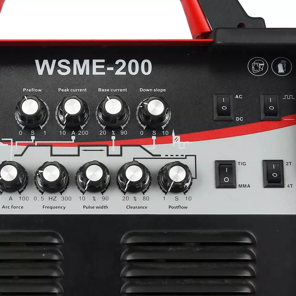 EDON WSME-200 TIG-200P ACDC TIG aluminum argon welding machine TIG PULSE WELDER
