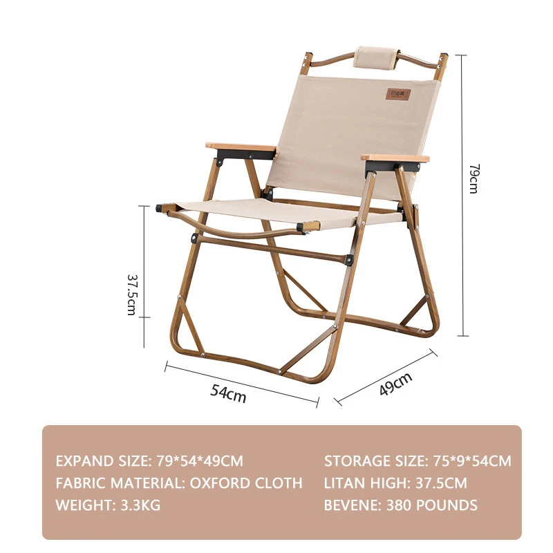 JETSHARK Outdoor Foldable durable Aluminum durable Portable Furniture Travel Garden Beach Picnic Camping Chair