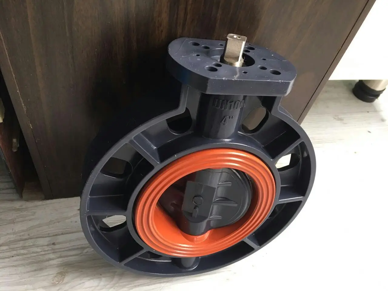 chemical industry images fpm seat wafer dn50 to dn200 pvc pp pph abs manual butterfly valve