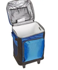 new style fashion  waterproof  big large  ice  cube cooler bag with wheel trolley handle