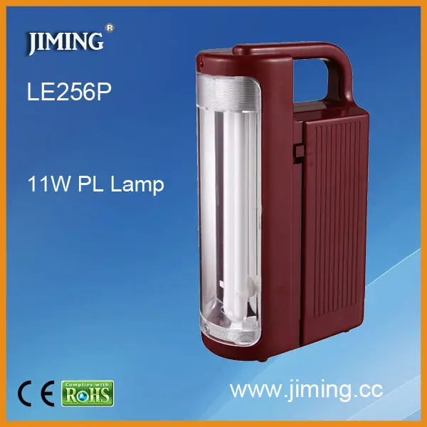 Made by JIMING LE256P 11watt PL Fluorescent tubes Rechargeable Emergency Lantern