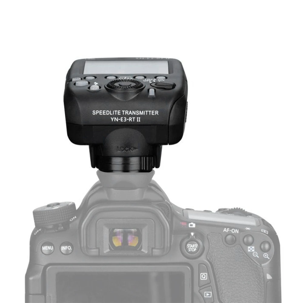 Светодиодная лампа для видеосъемки YONGNUO YN-E3-RT II накамерной вспышки Speedlite триггер трансмиттер совместимый