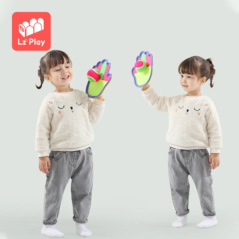 hot sale puzzle toys pop throw hand kids douge splat anti-stress toss and catch ball game globbles sticky ball toy set