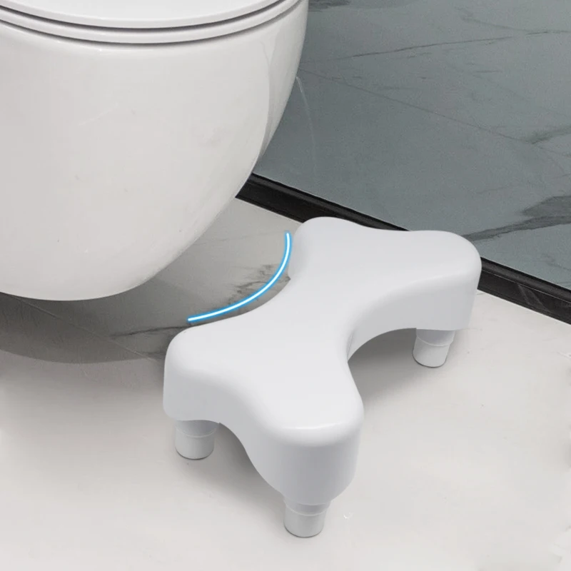 Plastic Squatting Poop Foot Stool Non-Slip Toilet Assistance Step Stool Toilet Potty Stool For Adults