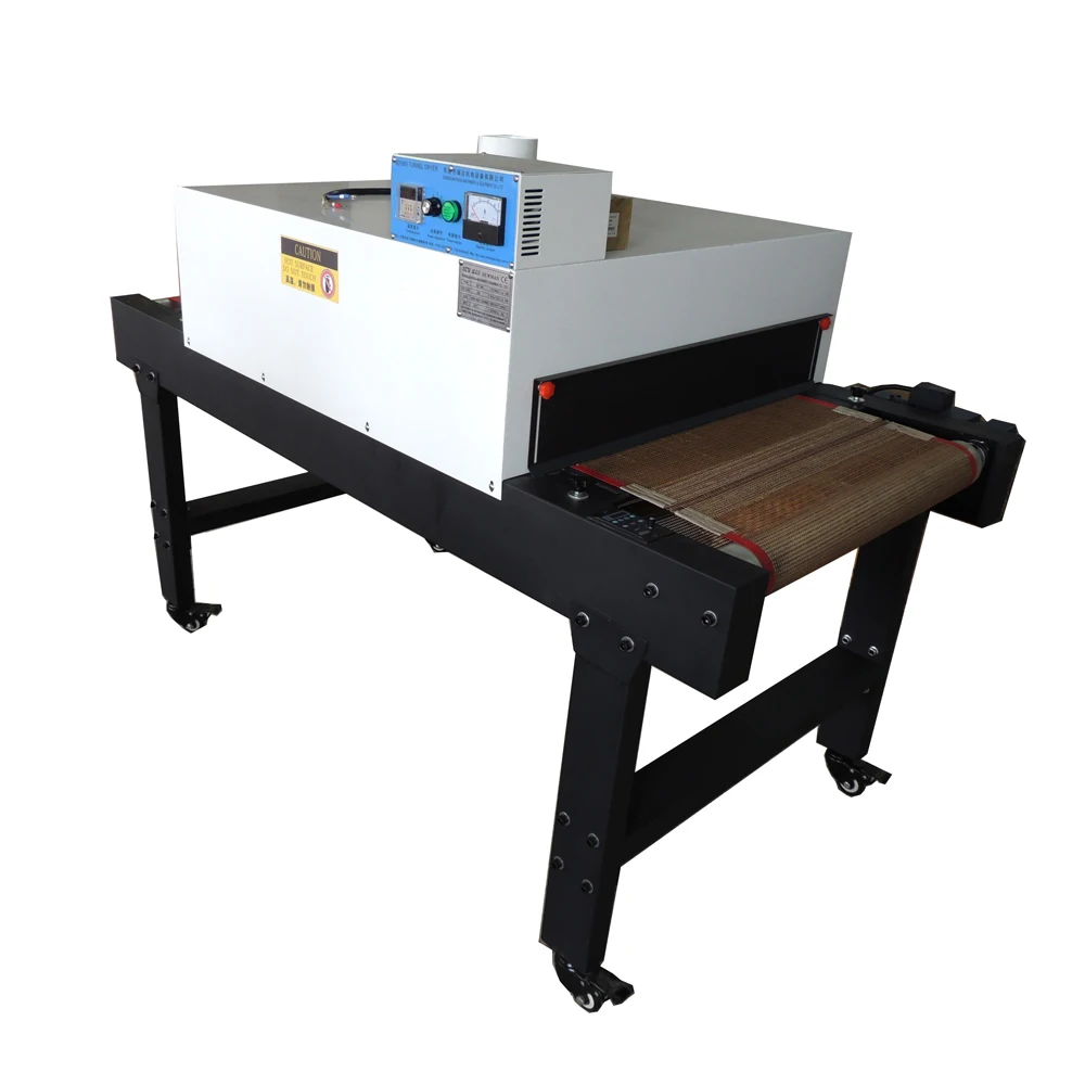 
220V 4800W Small T-shirt Conveyor Tunnel Dryer 5.9ft. Long x 25.6