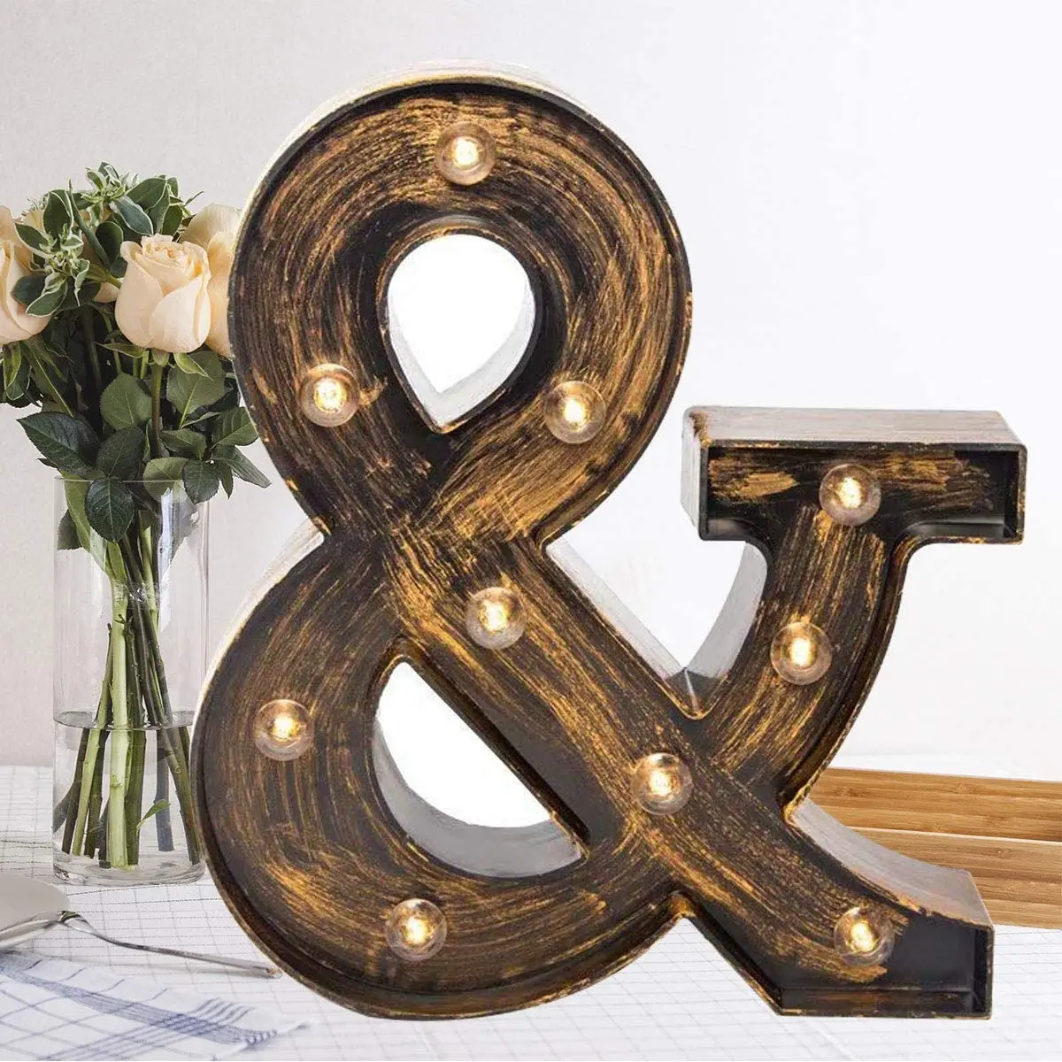 Vintage Letters Home Decor Battery Operated Illuminated Name Signs marquee letter lights sign