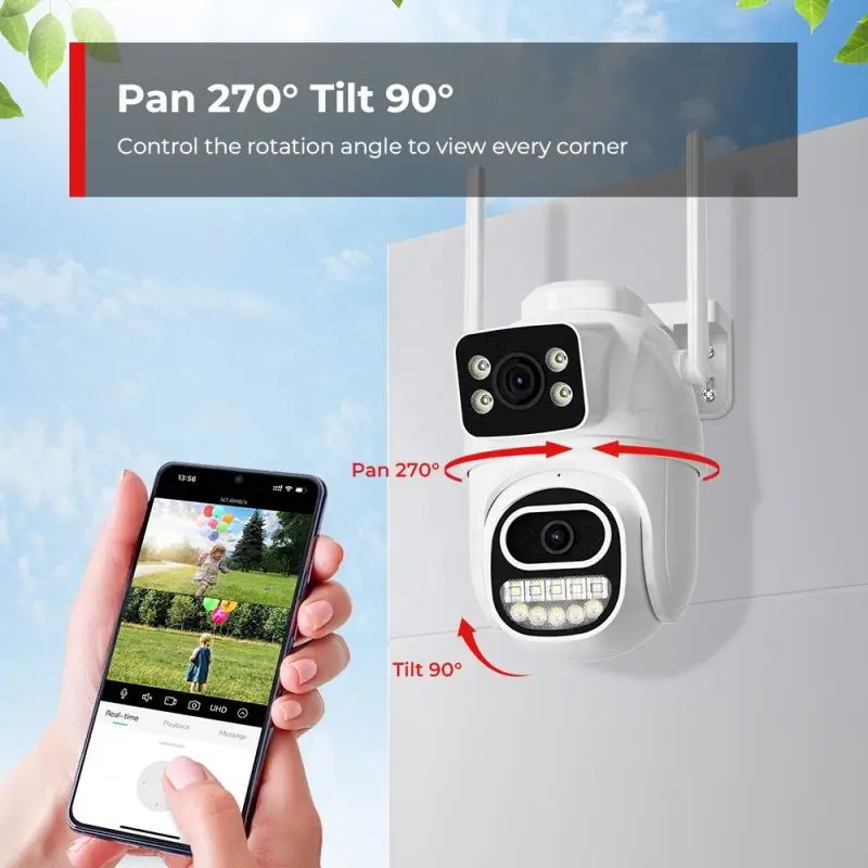 Camra De Vidosurveillance Wifi Panoramique