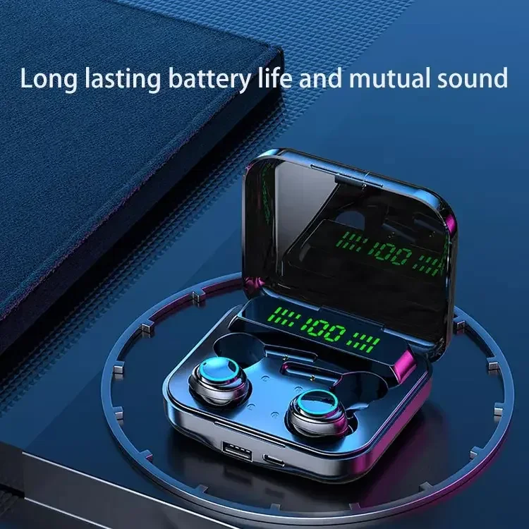 Factory Price M21 Tws Bt5.1 Waterproof Wireless Earbuds Sound Gaming Gamer Headset Headphones Blue tooth Earphones for pc Game