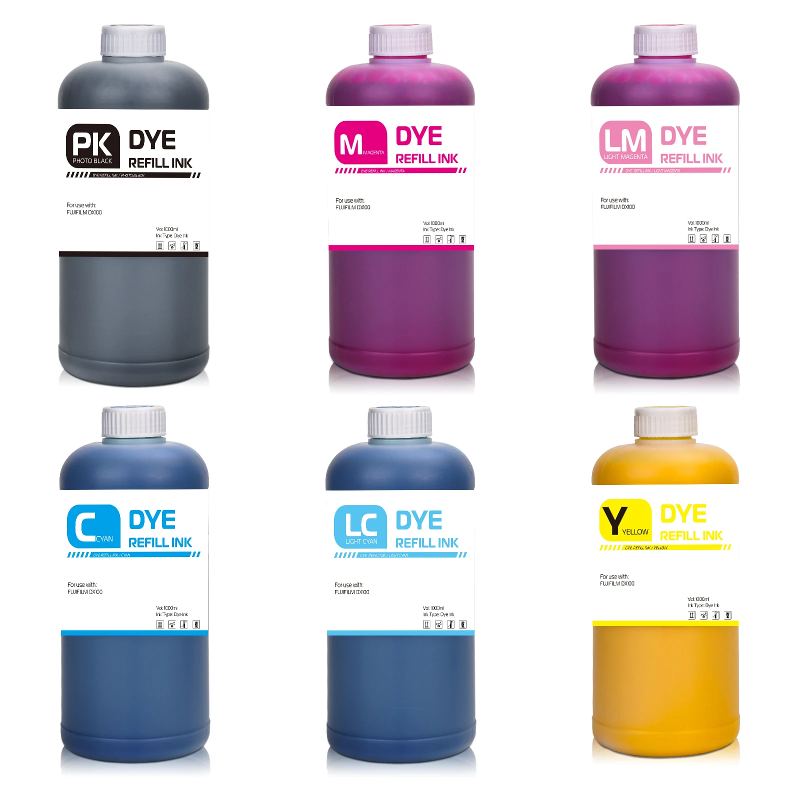 Compatible 1000ML Water Based Anti UV Dye Ink For Fujifilm DX100 Printer