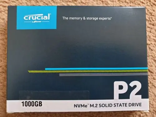 Crucial P2 M.2 2280 1TB SSD PCI Express 3.0 x4 NVMe CT1000P2SSD8