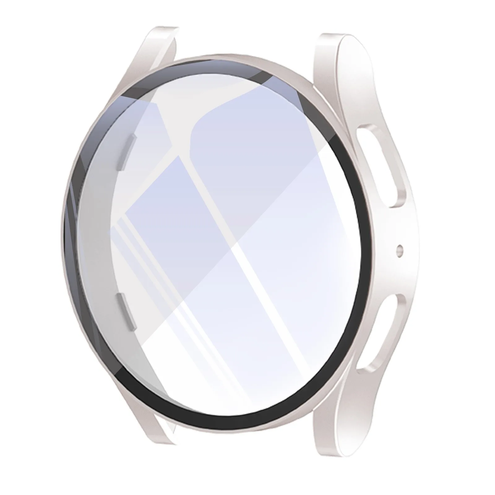 PC Case Glass for Samsung Galaxy Watch 6 40mm 44mm Screen Full Cover On Watch 6 7 Film Hard Frame Cases