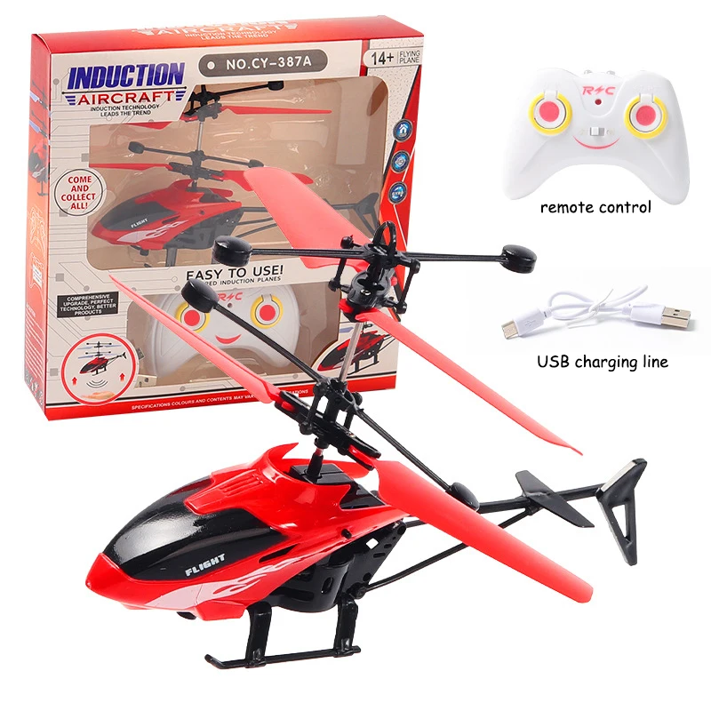 2022 New Product Promotion Children Remote-controlled Aircraft Two-way Hovering Helicopter Landing Charging Light Aircraft