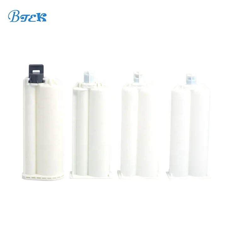 Hot selling 50ML 1:1 PP material dual clear Barrel syringe