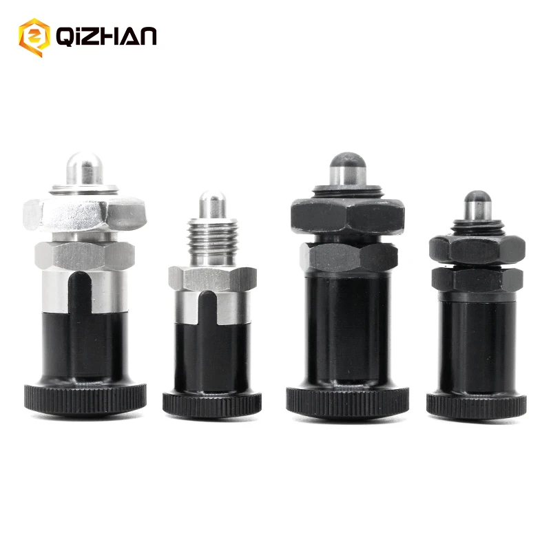 Professional Manufacturer Carbon Steel  M12 M16 Retractable Spring Loaded Indexing Plungers Pin Spring Loaded Plunger
