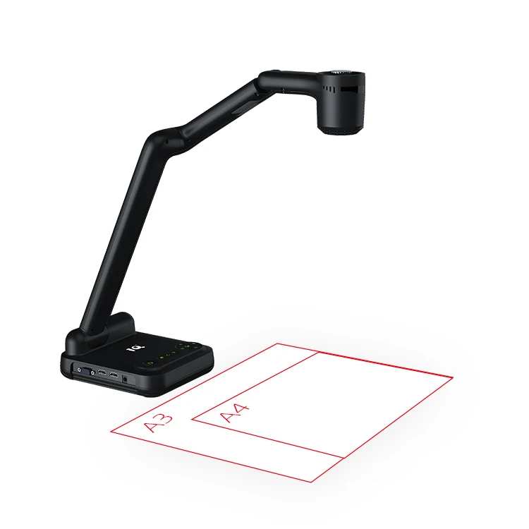 10X OPTICAL ZOOM 8MP Visualizer Portable Scanner Document Camera 4k with Microphone