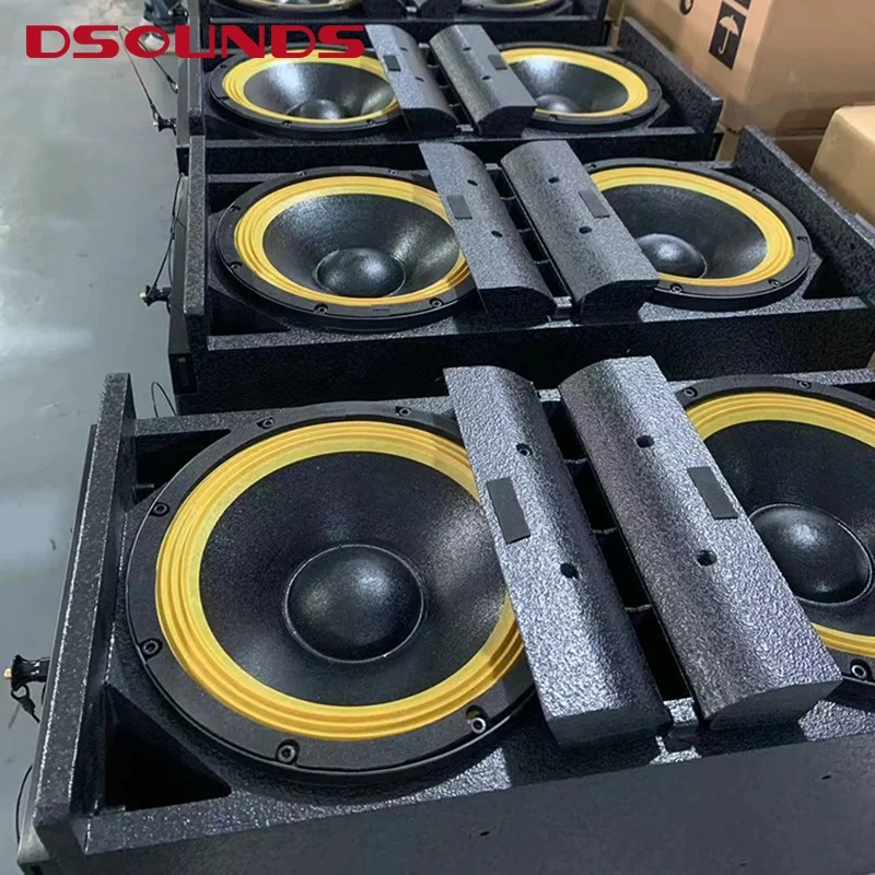 Water proof powerful subwoofer Dual 18 inch line array speaker Super woofer speaker with NEO magnet for outdoor sound system