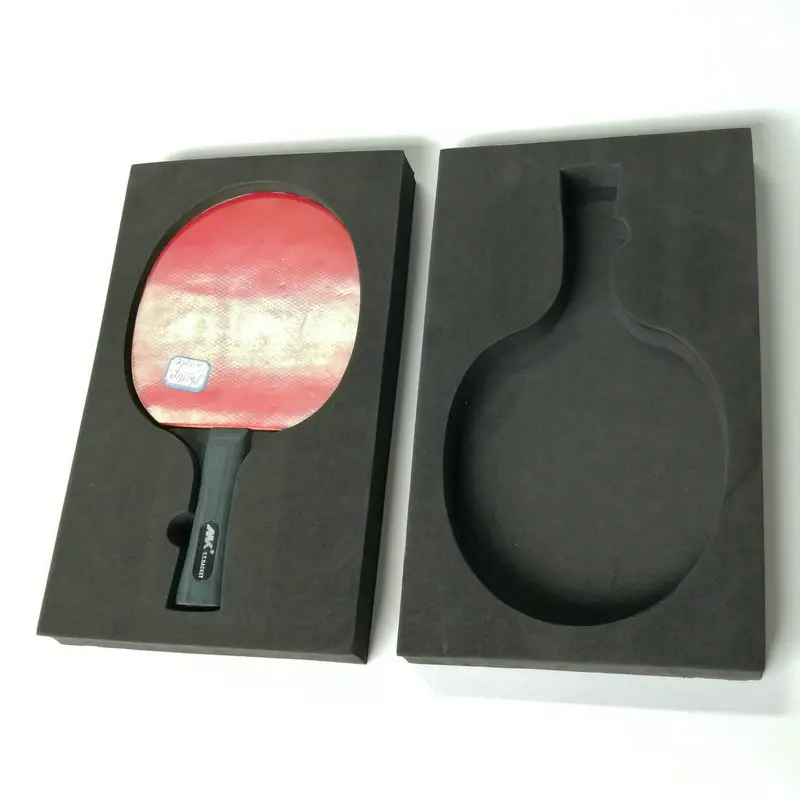 Custom tennis racket packaging foam padding,ping pong racket packaging