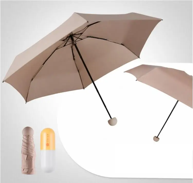 6 ribs manual opening wholesale custom mini umbrella manual capsule uv pro