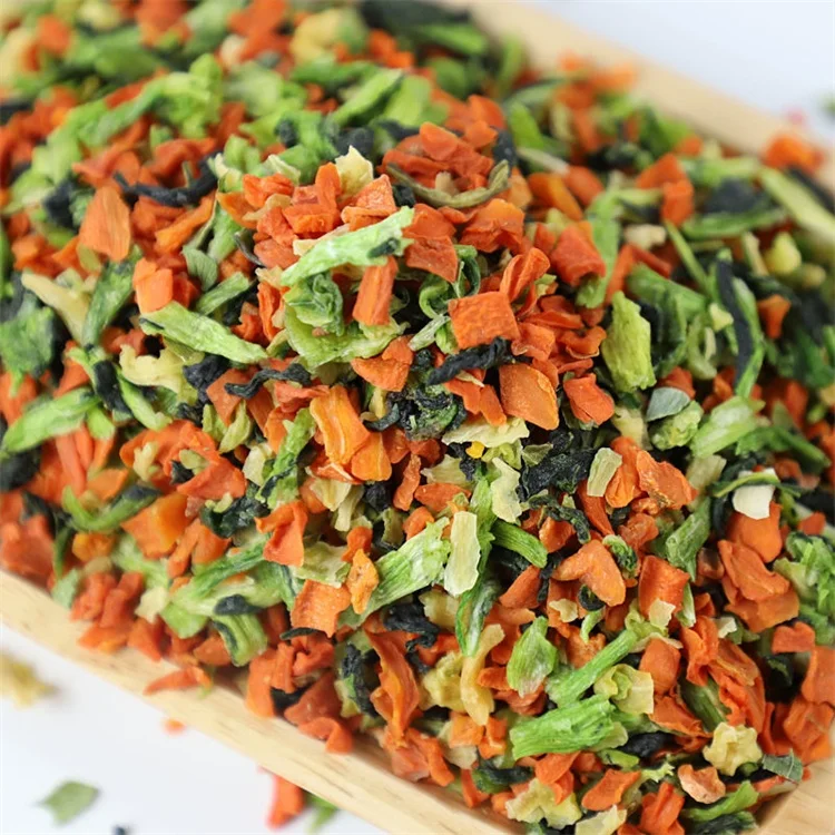 AD Air Dried Mixed Vegetables Sachet Packing  WOHUA Supplier Dehydrated Mix Vegetable For Instant Noodle
