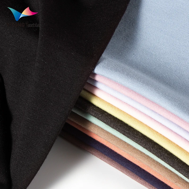 Factory Supplier 180 gsm Plain Knit Fabric 39% Viscose 28% Acrylic 28% Cotton 5% Spandex Fabric for Thermal Underwear