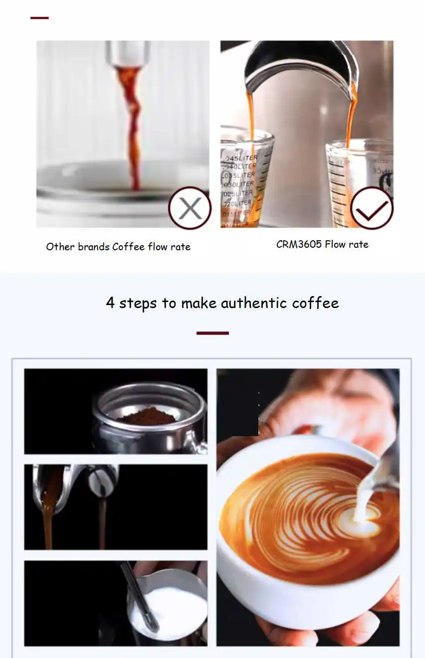 Espresso Commercial Semi Automatic Coffee Machine Cappuccino Coffee maker