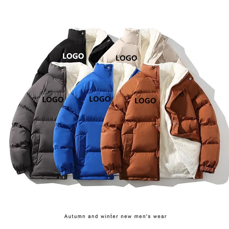 Hot Sale Custom Logo OEM Men Winter Jackets Cotton Outerwear Clothing 2024 New Parkas Windbreaker Thick Warm Male Coat