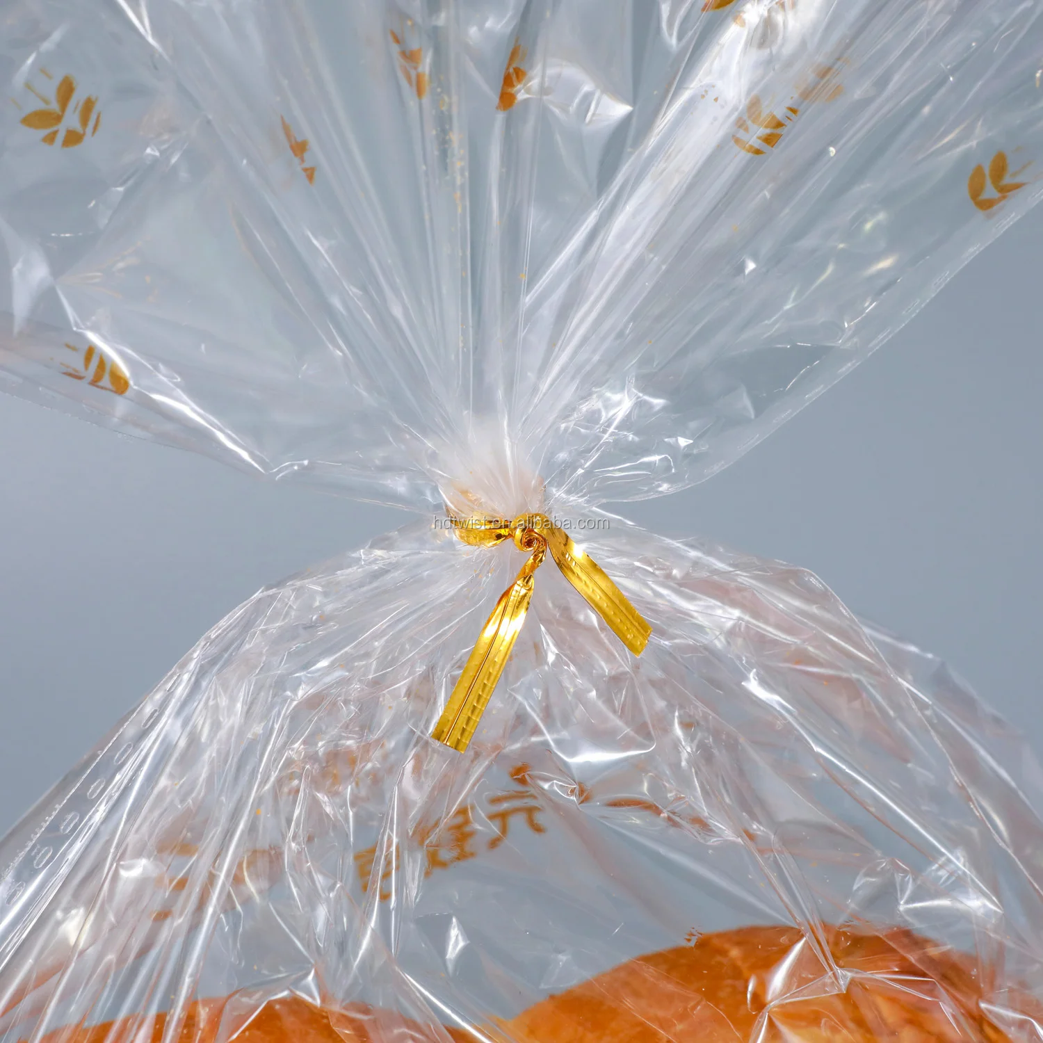 Golden PET twist tie/metallic twist ties in spool for TD-E twist ties machine