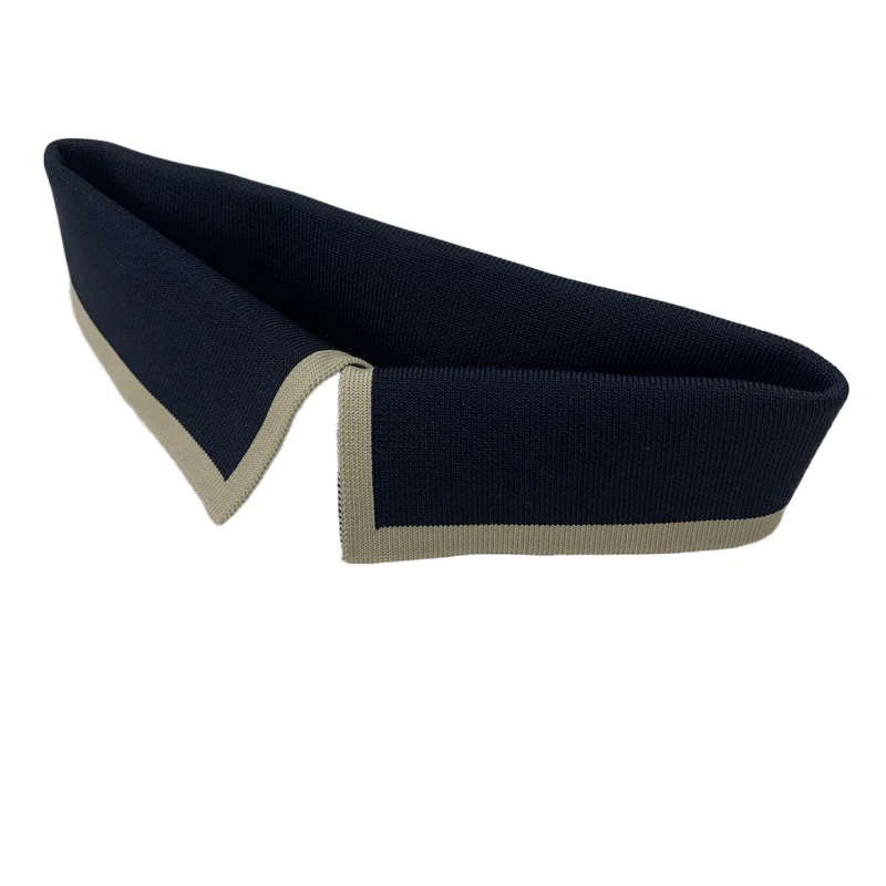 
Custom high quality polyester horizontal collar T-shirt ribbed cuffs and polo knit ribbed collar 