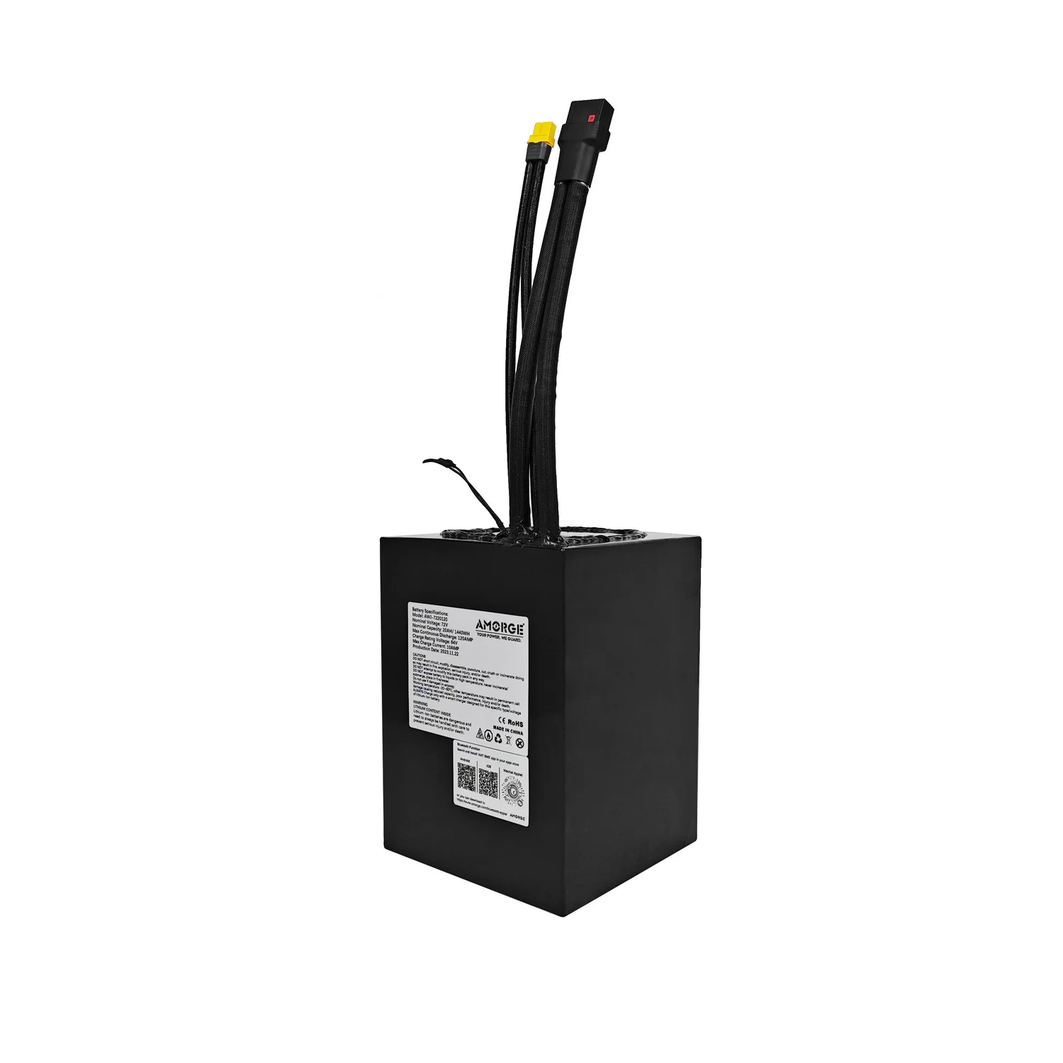 AMORGE 20S5P 72 В 20AH 21AH 25AH 22 5 ah 120AMP175AMP 225AMP литиевая батарея с муравьиной Bluetooth BMS