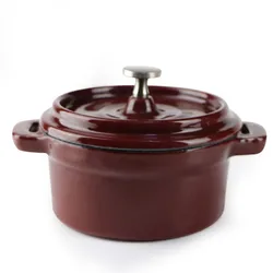 10 CM Kitchen Cast Iron Cookware Mini Enameled Pot Cooking Soup Pot