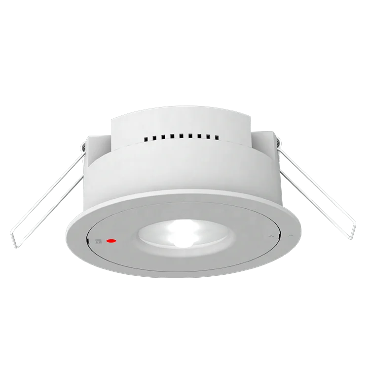 High Brightness 6500k 3 Years Warranty 2 Cob Chips Indoor Using Spring Buckle Installation Type Led Emergency Light