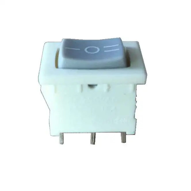 3 Position 21mm X 15mm Rocker Switch 3 Pins Gray Cap
