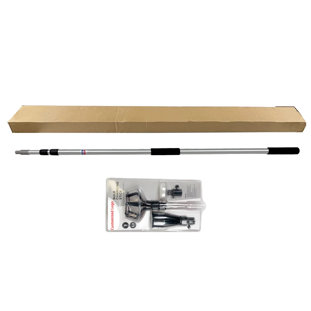 Qiyun Aluminum Telescopic Pole Kit Light Bulb Changer for High Ceilings Upward Facing Bulb Removal Tool