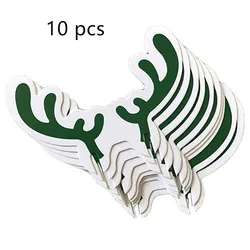 Christmas Decorations 10PCS Christmas Hat Red Wine Cup Card