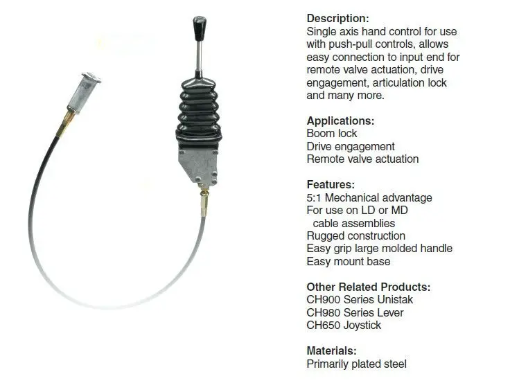 Hydraulic Joystick Control lever GJ1109 REMOTE CONTROL LEVER