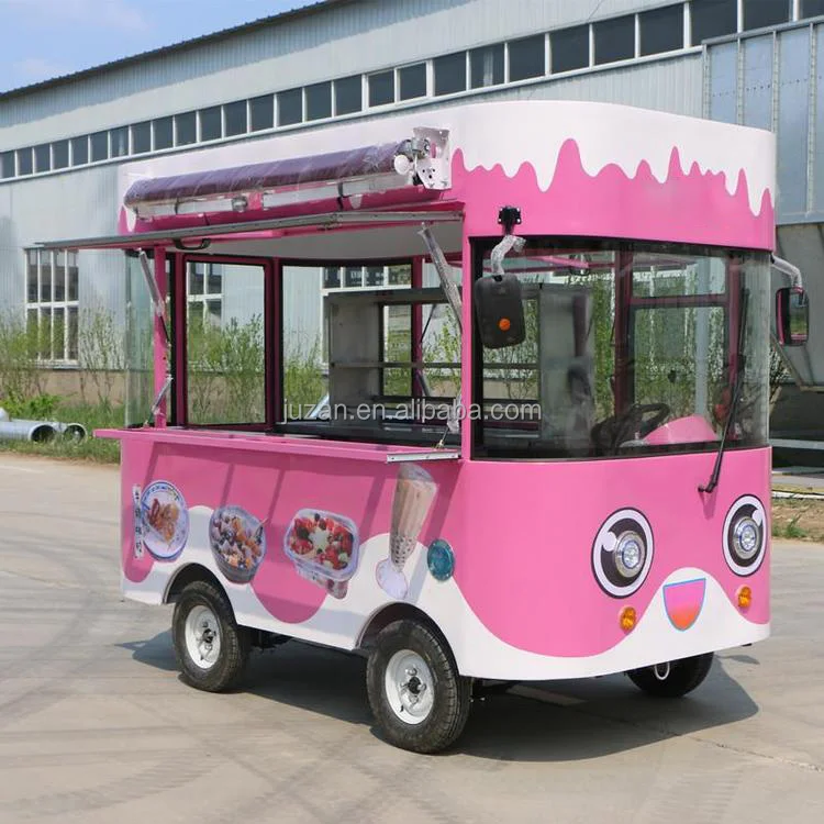 foot truck snack food street food cart freezer moped food cart