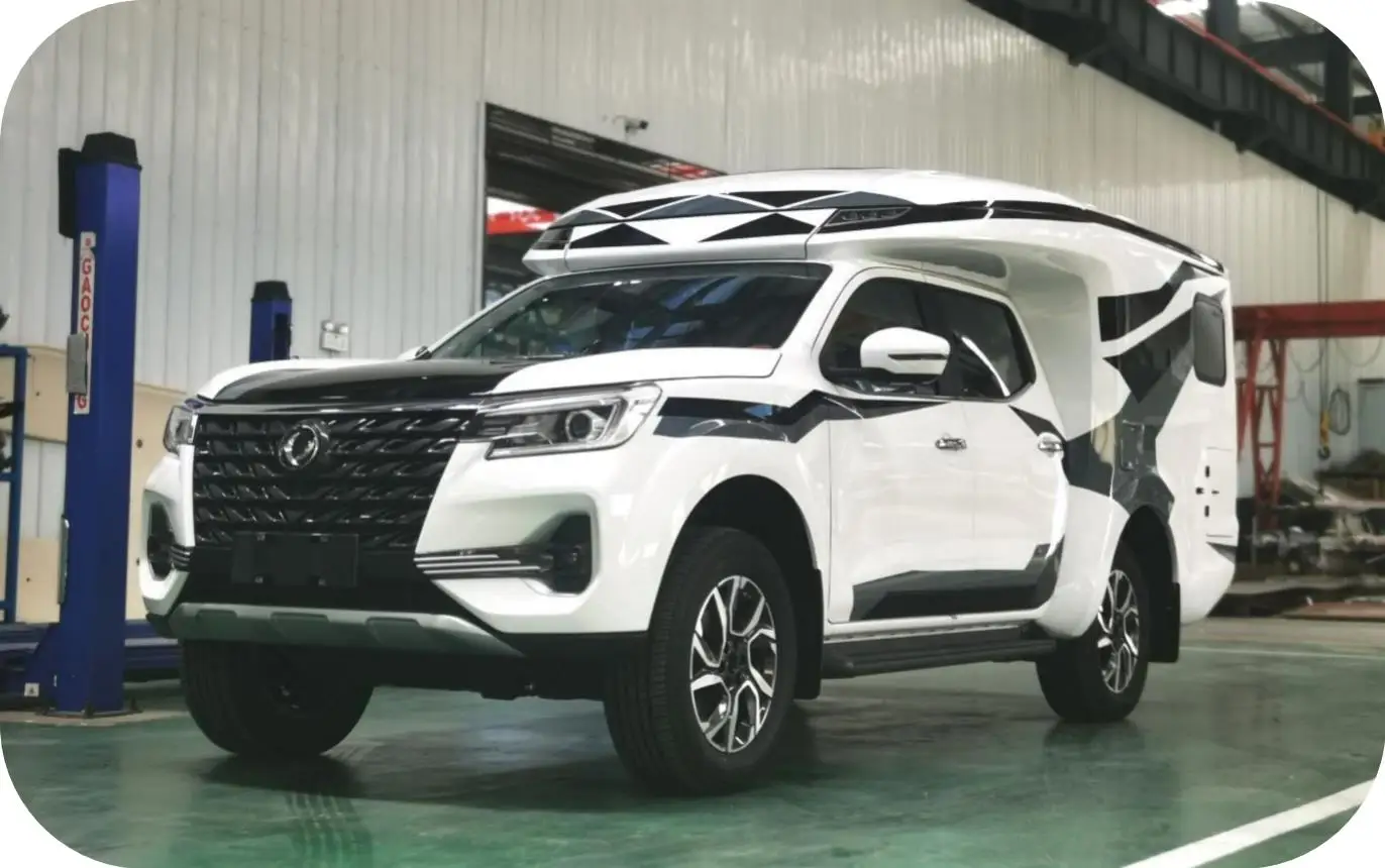 High Quality Wholesale Customized Cheap Street Mobile Truck Mountain tiger Travel Camper Trailer The Deluxe Edition
