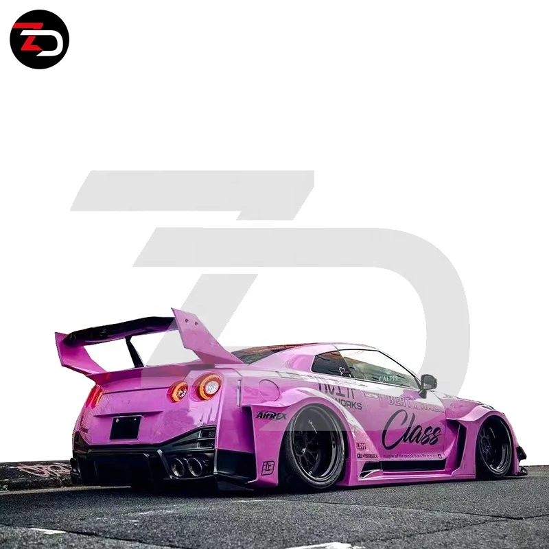 Hot Sale LB V3 Style Body Kit For GTR R35 With Fender Flares Front Bumpers Rear Bumper Wing Fenders Side Skirts Fenders Hood