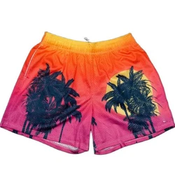 Custom Free Samples Design Quick Dry Mens Mesh Beach Shorts 20 Colors Solid Swim Trunks Fashion New Styles Mens Swim Shorts