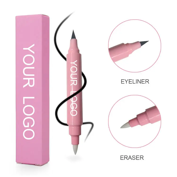 Makeup Double Head Eraser Eyeliner Waterproof Eyeliner Private Label Liquid Eyeliner with Easer