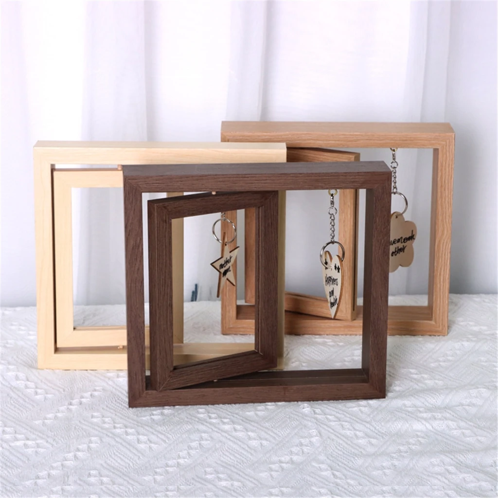 A Wooden Rotating Pet Memorial Picture Frame Gifts for Animal Lovers