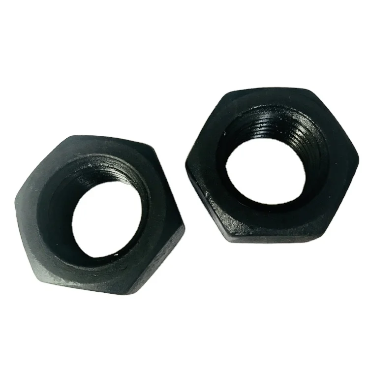 M30 Заводские DIN934 большие шестигранные гайки черные стальные HQ для оцинкованных резьбовых стержней квадратная гайка 5/8