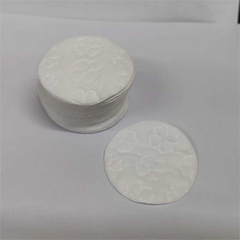 One stop service cosmetic pads manufacturers 3layer gauze & embossed Facial Cleansing Pads for Make up Remover Toner