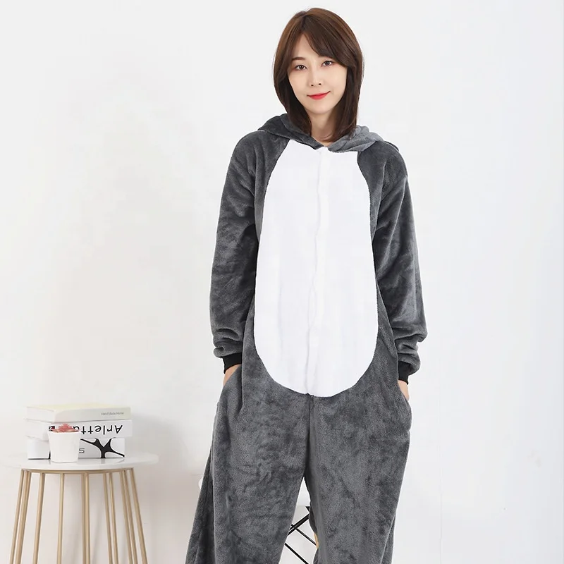 Winter autumn promotion cute Animal cartoon adult children flannel warm pajamas