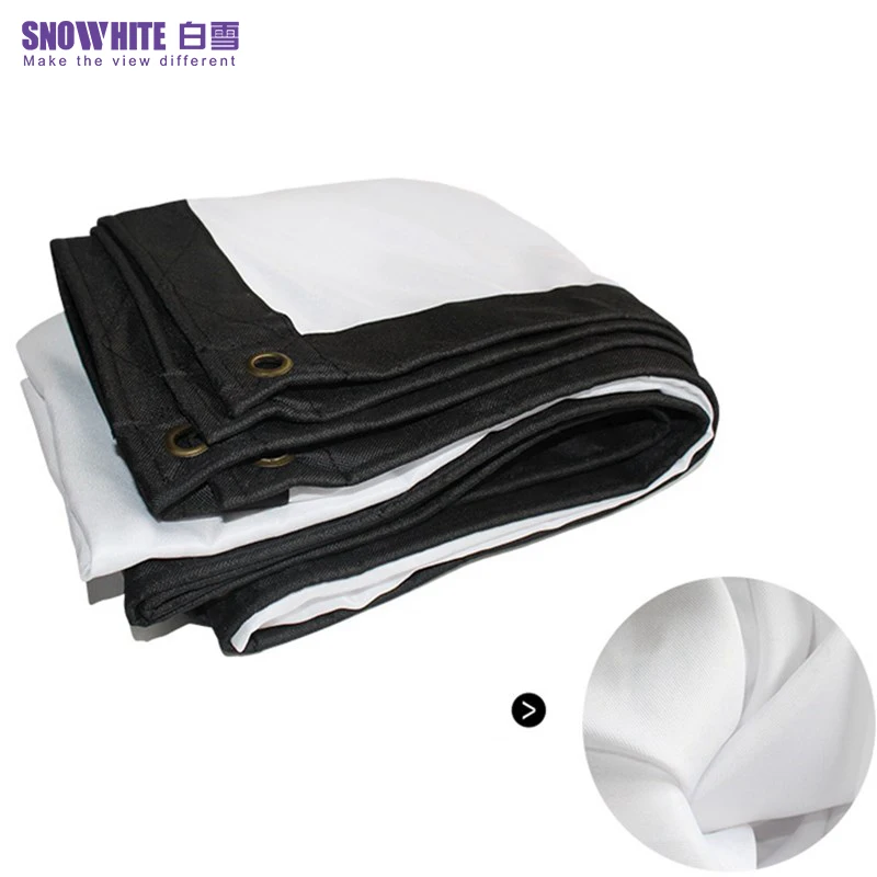 SNOWHITE60/ 84/ 100/120inch Projection Screen 16:9 HD Foldable Portable Projector Movies Double Sided Screen for  Outdoor indoor