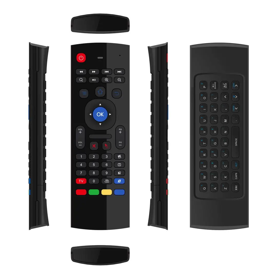 Mini 2.4Ghz Wireless Keyboard 6-Axis TV Projector Air Mouse Remote Control