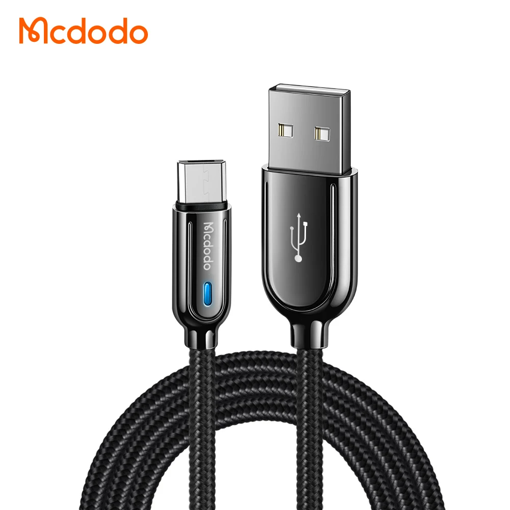 3Ft 5Ft Auto Power Off Led Charging Cable QC4.0 QC3.0 Fast Charging Android Cable Micro Usb Data Charging Charger Cable
