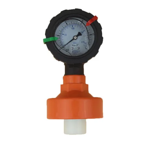 PP Plastic Diaphragm Pressure Gauge For Chemical Industry Gas And Liquid