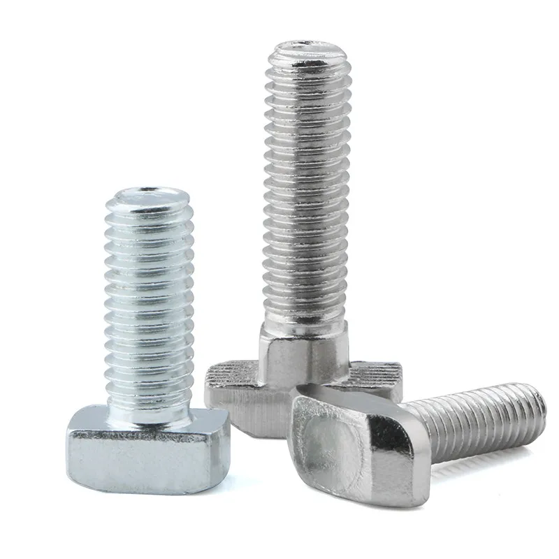 Steel T-shaped screw aluminum profile T-shaped Hammer Head bolt 40 series M8*16-10 T type screw